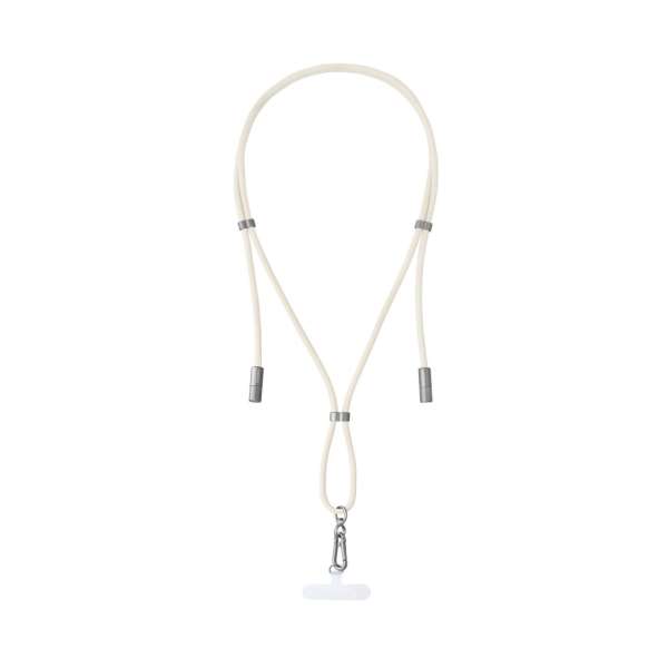 Intenso Cell Phone Charging Lanyard Cable 1,65m Beige