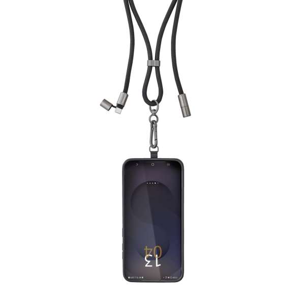 Intenso Cell Phone Charging Lanyard Cable 1,65m Black