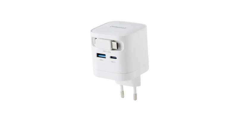 Intenso Compact Fast Charger 65W USB-C/USB-A White