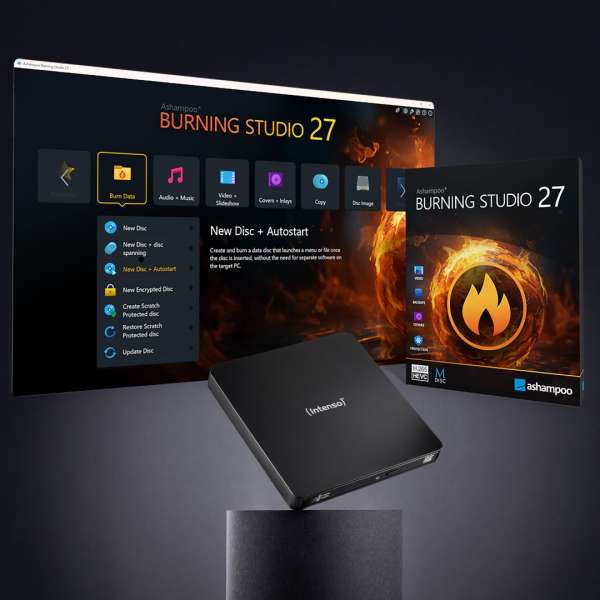 Intenso EOD 400D Slim DVD-Writer Black BOX