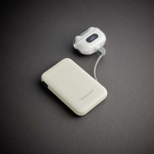 Intenso S10000 10000mAh + Integriertes USB-C PowerBank Beige