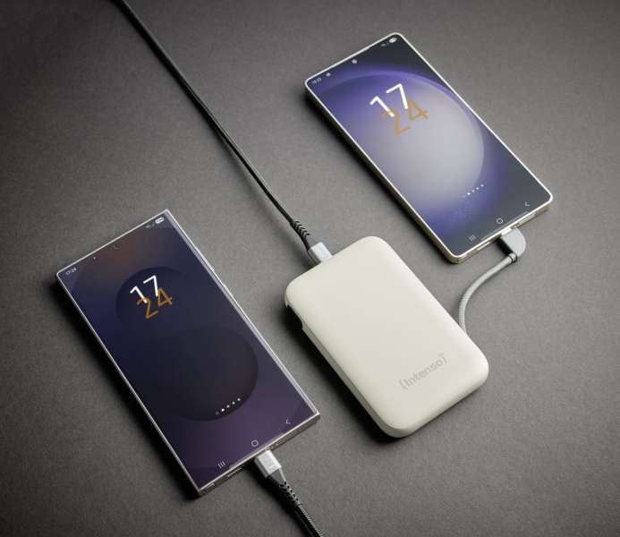 Intenso S10000 10000mAh + Integriertes USB-C PowerBank Beige