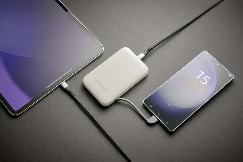 Intenso S10000 10000mAh + Integriertes USB-C PowerBank Beige