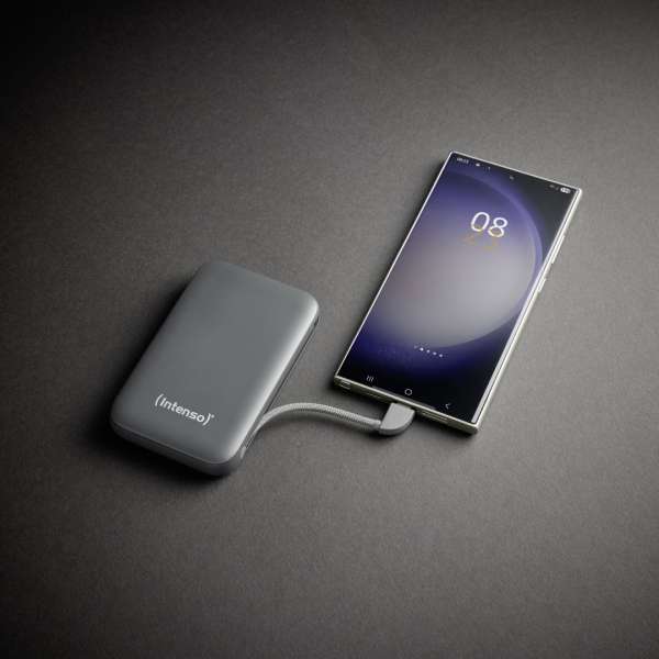 Intenso S10000 10000mAh + Integriertes USB-C PowerBank Grey