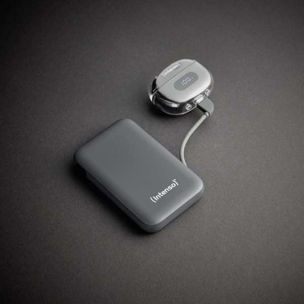 Intenso S10000 10000mAh + Integriertes USB-C PowerBank Grey
