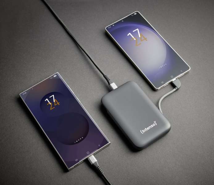 Intenso S10000 10000mAh + Integriertes USB-C PowerBank Grey