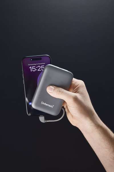 Intenso S10000 10000mAh + Integriertes USB-C PowerBank Grey