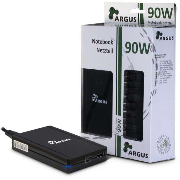 Inter-Tech Argus USN90-UCB 15-20V / 6A 90W univerzális hálózati notebook töltő
