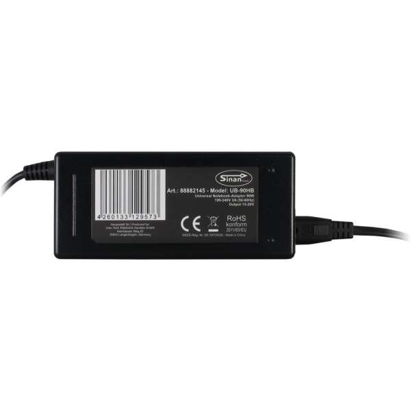 Inter-Tech Sinan UB-90HB 15-20V / 6A 90W univerzális hálózati notebook töltő