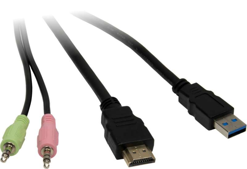 Inter-Tech IPC KVM Switch AC-21HUS HDMI 4K@60Hz