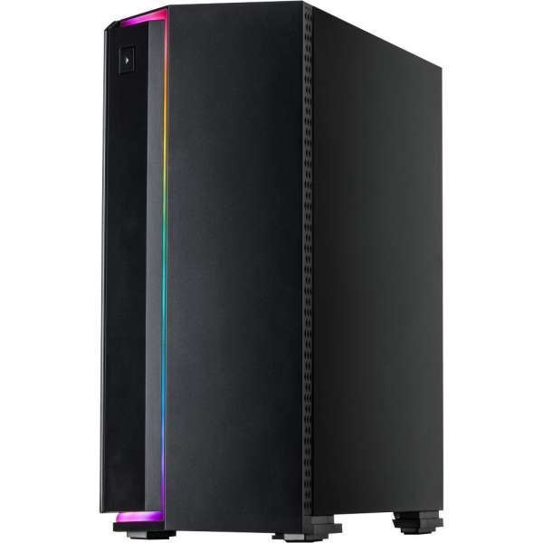 Inter-Tech S-3906 Renegade RGB Tempered Glass Black