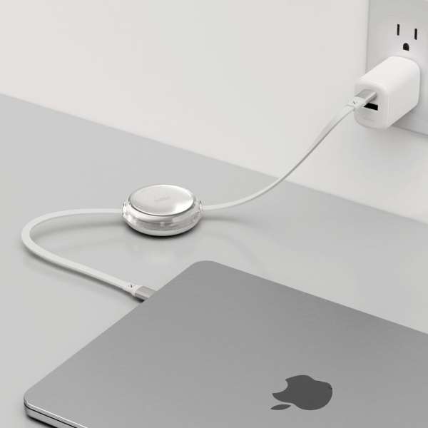 iOttie 100W Retractable USB-C Cable 2 Pack White