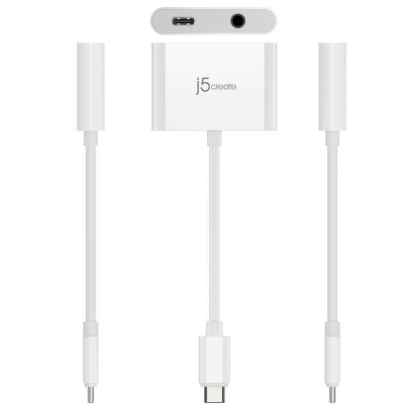 j5create USB-C to 3.5mm Audio Adapter with Power Delivery