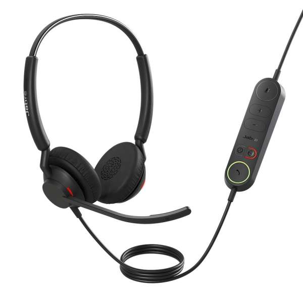 Jabra Engage 40 USB C/A UC Stereo Headset + Control Unit Black
