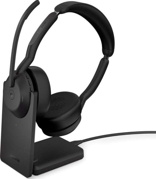 Jabra Evolve2 55 MS Stereo with Link380a Bluetooth Headset Black