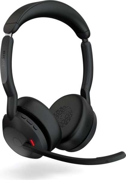 Jabra Evolve2 55 MS Stereo with Link380c Bluetooth Headset Black