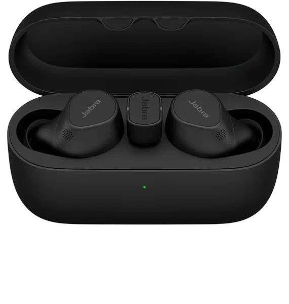 Jabra Evolve2 Buds USB-C MS Headset + Wireless Charging Pad Black