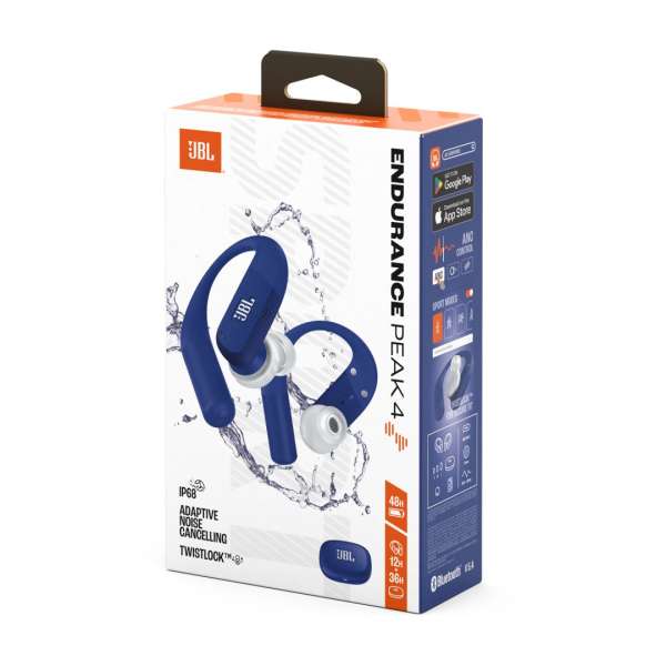 JBL Endurance Peak 4 TWS Bluetooth Headset Blue