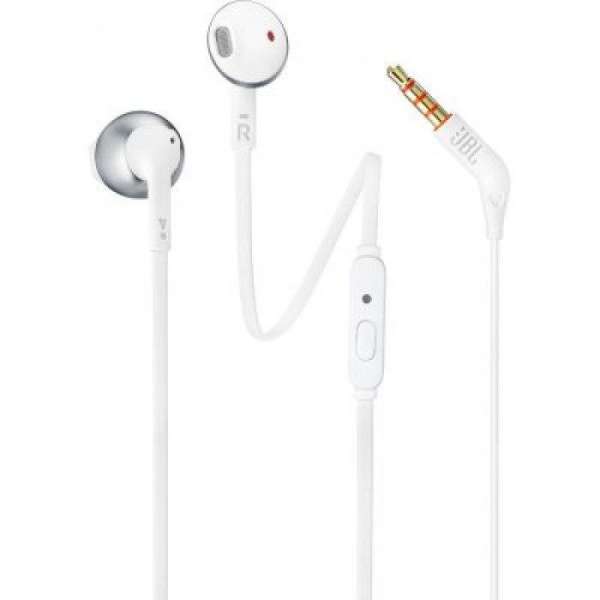 JBL Tune 205 Headset White/Chrome