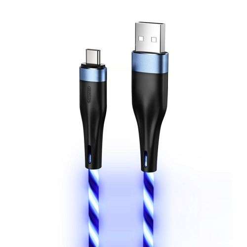 Joyroom S-1224N3 Streamer USB Type-C 1,2m Date Cable Blue
