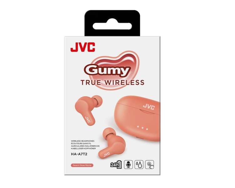 JVC HA-A7T2 Gumy True Wireless Sport Headset Peach