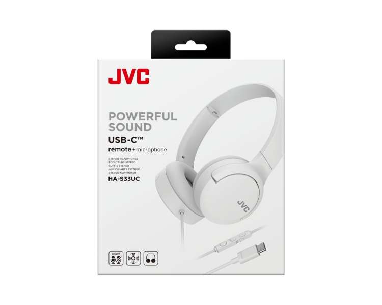 JVC HA-S33UC USB-C Headset White