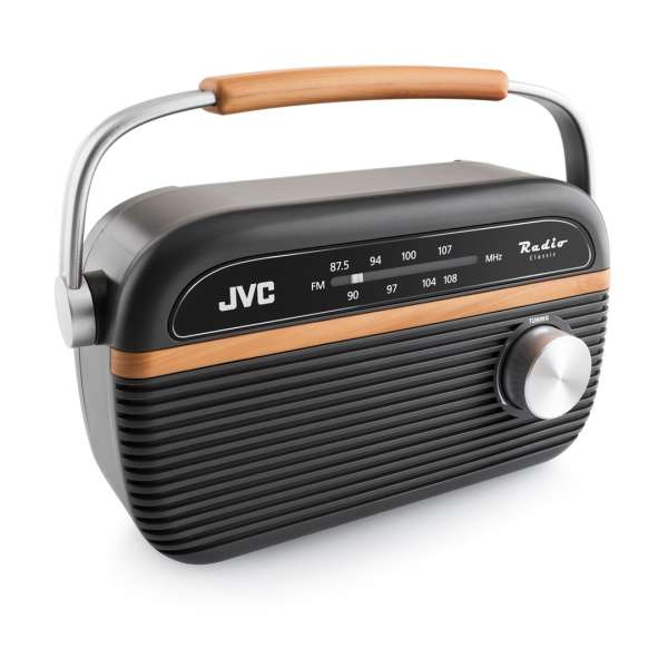 JVC RA-E215G Radio Black/Wood