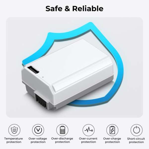 K&F Concept K&F Concep NP-FW50 akkumulátor 2db 1100mAh USB-C csatlakozóval