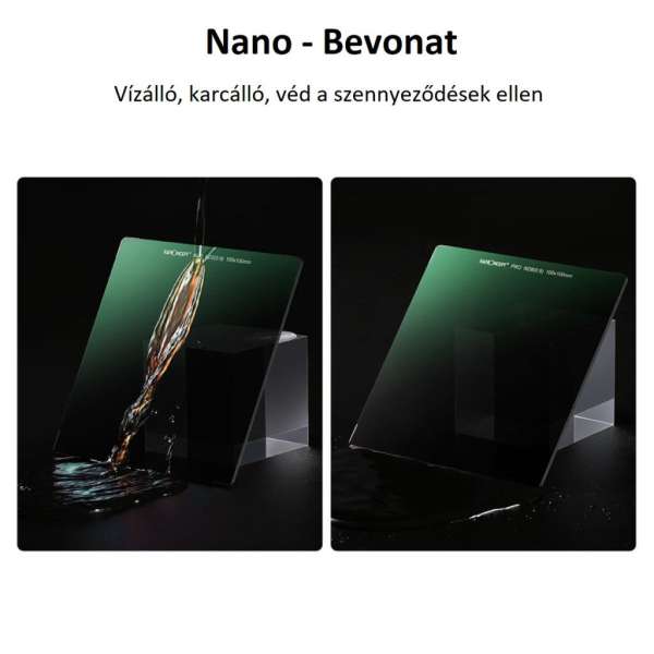 K&F Concept 100*100*2mm, Nano-X négyzet alakú lapszűrő, ND8, vízálló, karcálló HD, MRC bevonattal