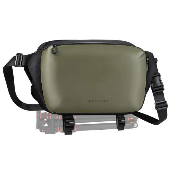K&F Concept 2in1 Sling Bag Everyday Shoulder Bag & Photography Camera Backpack 12L Green