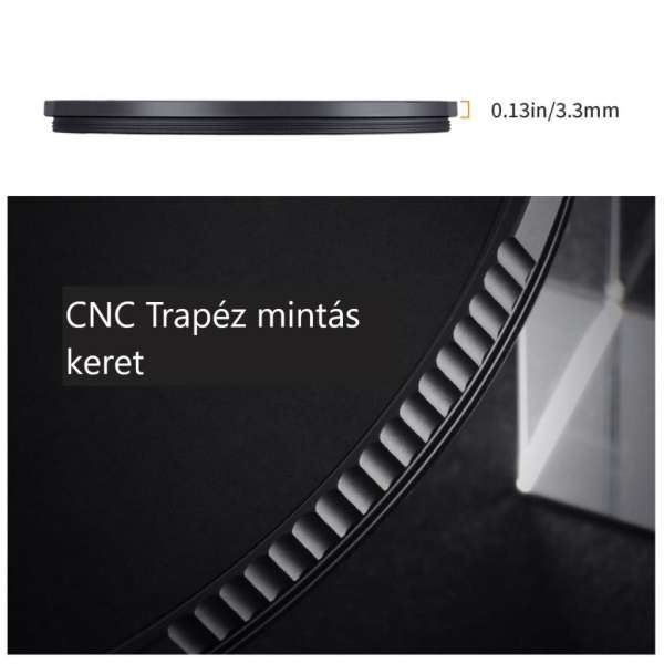 K&F Concept 49MM Nano-X Black Mist lágyító szűrő 1/2, Karcálló -