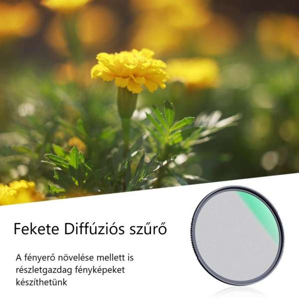 K&F Concept 62MM Nano-X Black Mist lágyító szűrő 1/2, Karcálló -