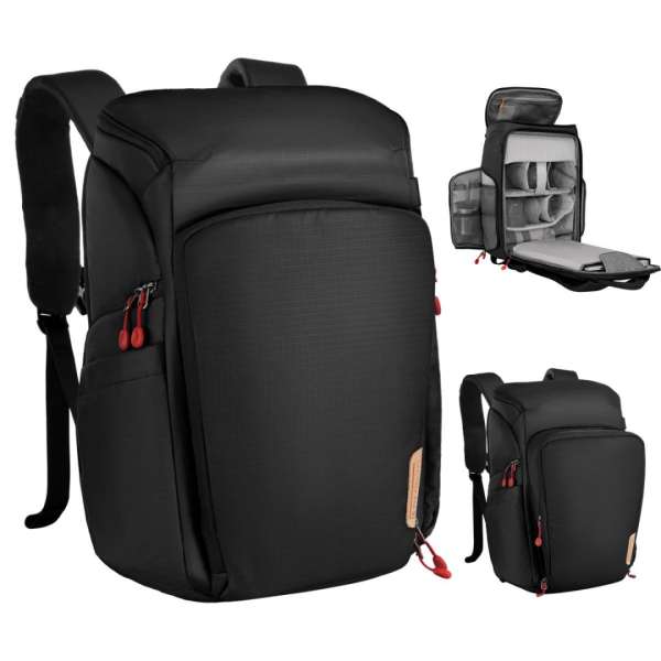 K&F Concept Camera Alpha Backpack Air 25L Nature Wander 01 Black/Red