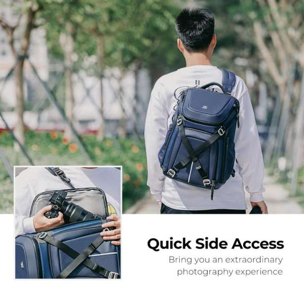 K&F Concept Alpha Camera Backpack 25L Waterproof 15,6" Deep Blue