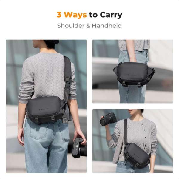K&F Concept Alpha Camera Sling Photography Shoulder Bag 4L Black