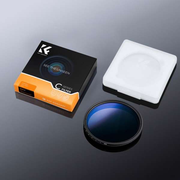 K&F Concept C Series Ultra-thin, VARIO ND 2-2000 változtatható szürkeszűrő, 52mm