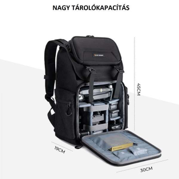 K&F Concept Camera Backpack Bag 25L 15,6" Black