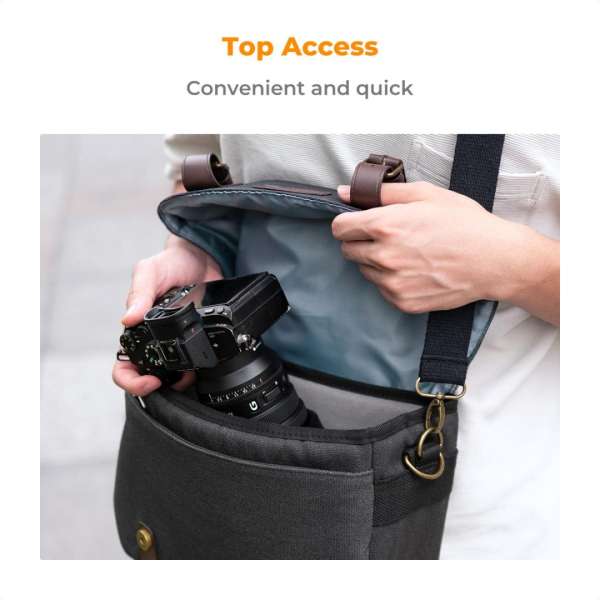 K&F Concept Camera Sling Bag 10L Grey/Brown