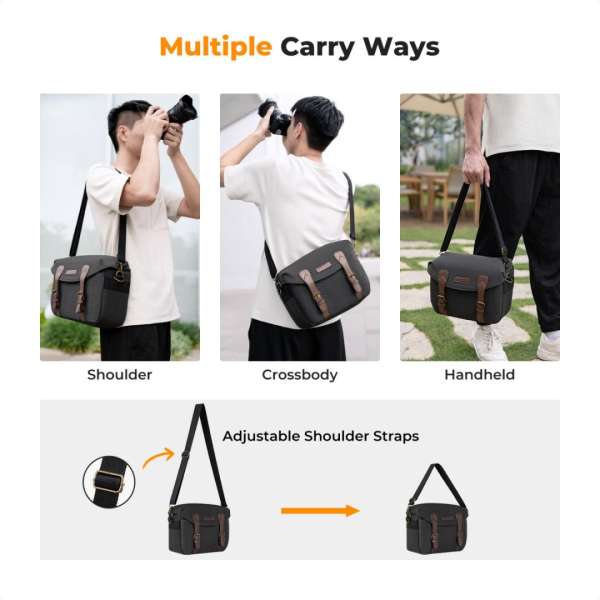 K&F Concept Camera Sling Bag 10L Grey/Brown