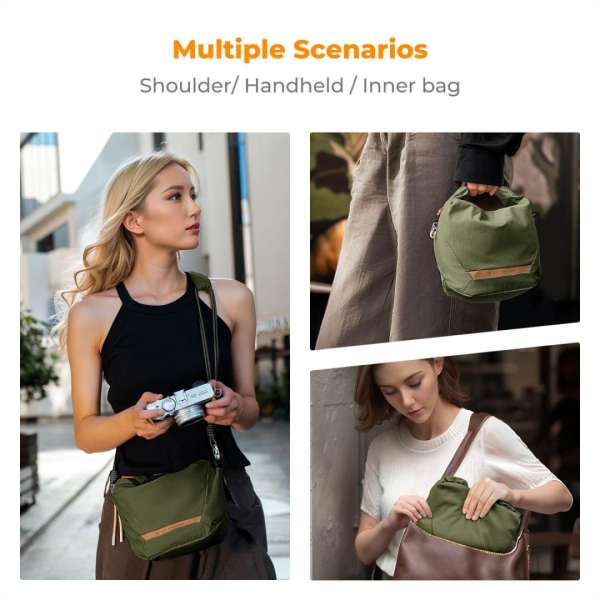 K&F Concept Camera Sling Small camera bag 5L Green