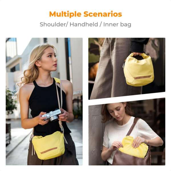 K&F Concept Camera Sling Small camera bag 5L Yellow