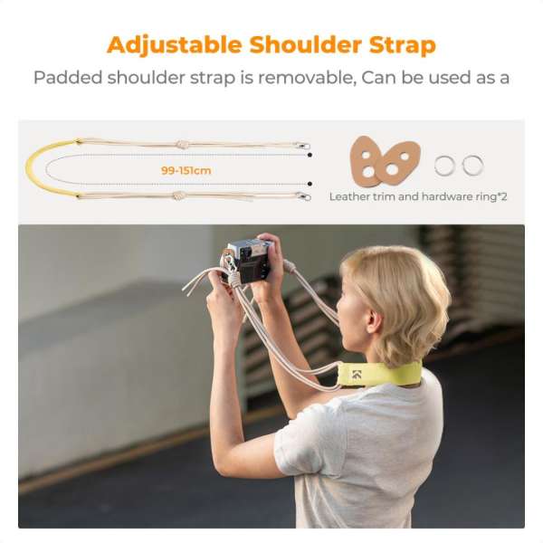 K&F Concept Camera Sling Small camera bag 5L Yellow