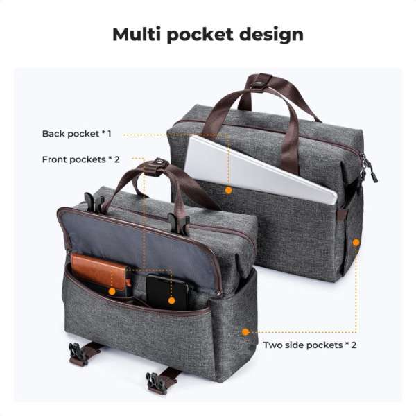 K&F Concept Casual Shoulder Photography Bag with Tripod Strap 8L Dark Grey