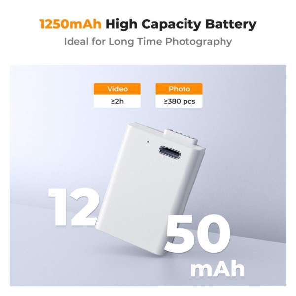 K&F Concept EN-EL25 akkumulátor 1250mAh USB-C csatlakozóval