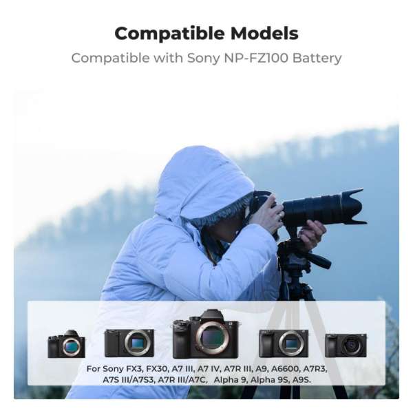 K&F Concept NP-FZ10 Modular Dual-Slot Fast Charger