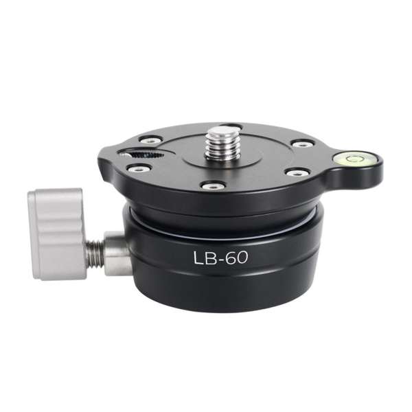 K&F Concept LB-60 panoráma állvány fej, 10kg teherbírás, 3/8"-os csatlakozás, vízszintjelző