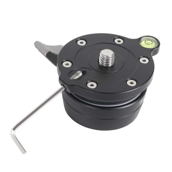 K&F Concept LB-60 panoráma állvány fej, 10kg teherbírás, 3/8"-os csatlakozás, vízszintjelző
