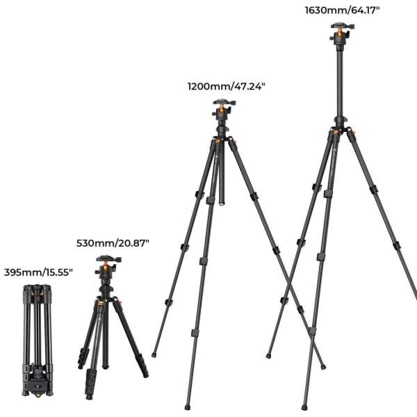 K&F Concept Lightweight Vlog Travel Tripod Compact Flexible & Portable 17.6lbs/8kg