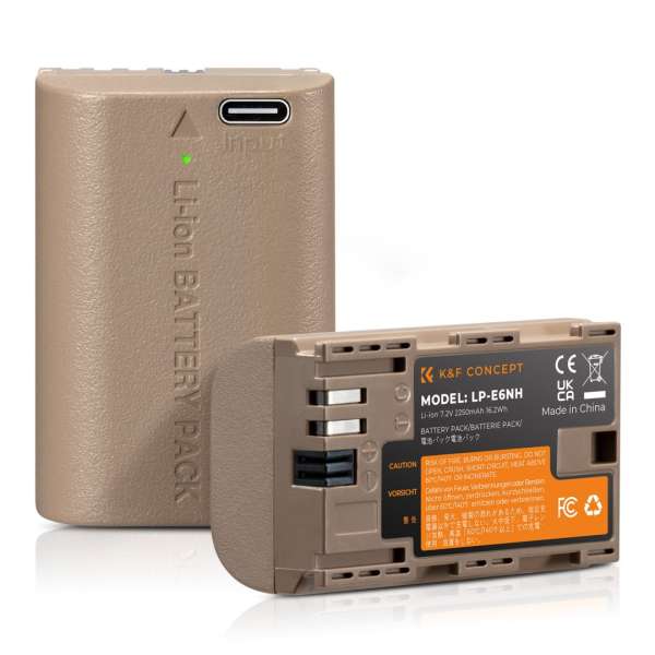 K&F Concept LP-E6NH akkumulátor 2250mAh