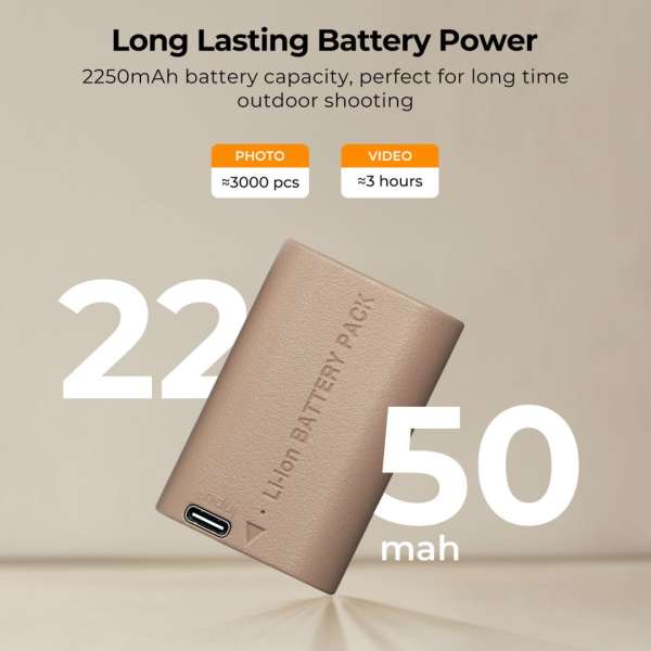 K&F Concept LP-E6NH akkumulátor 2250mAh